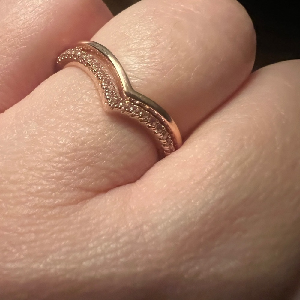 PANDORA rose gold rings